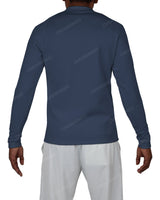 Fitted 1/4 Zip Long Sleeve Raglan T-Shirt