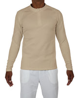 Fitted 1/4 Zip Long Sleeve Raglan T-Shirt