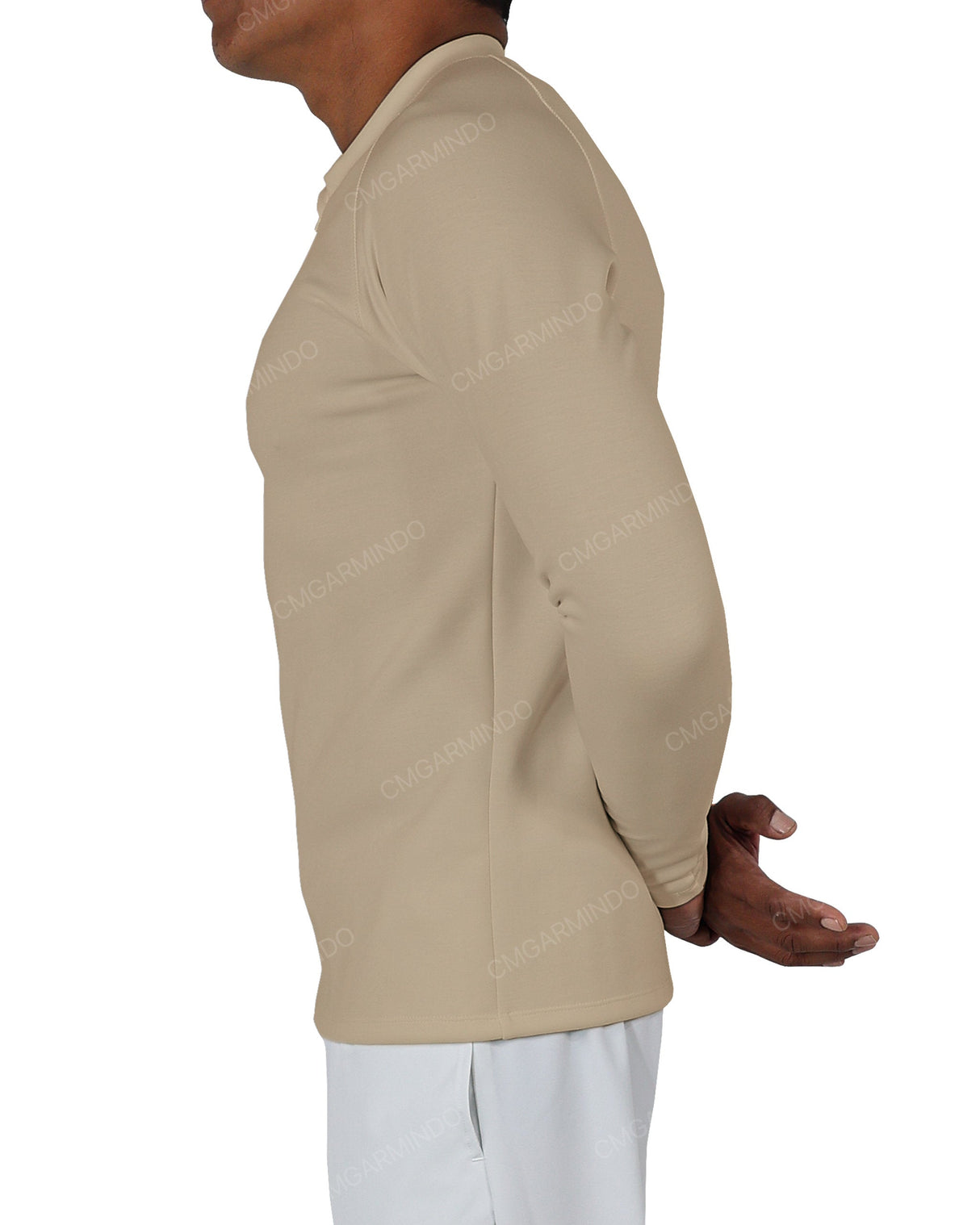 Fitted 1/4 Zip Long Sleeve Raglan T-Shirt