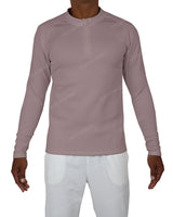 Fitted 1/4 Zip Long Sleeve Raglan T-Shirt