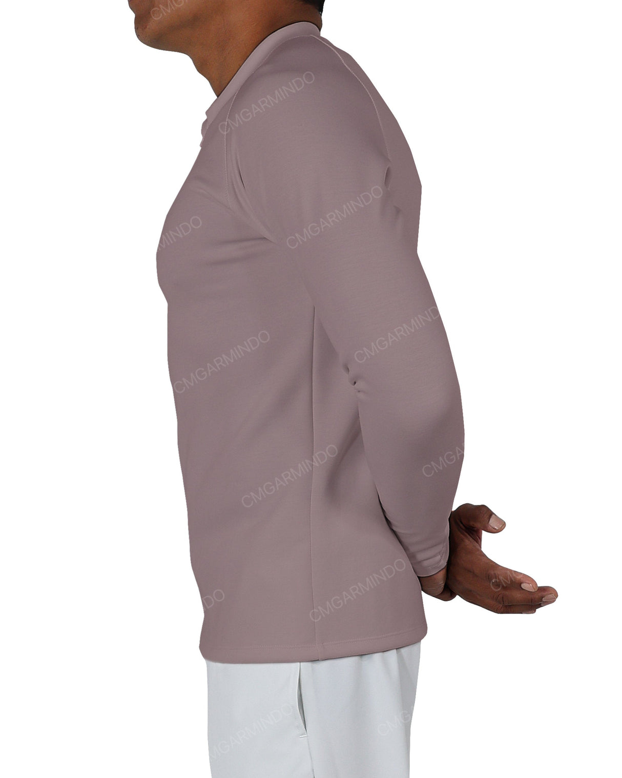 Fitted 1/4 Zip Long Sleeve Raglan T-Shirt