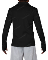 High Neck Long Sleeve Zip Up Top