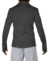 High Neck Long Sleeve Zip Up Top