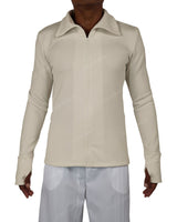 High Neck Long Sleeve Zip Up Top