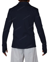 High Neck Long Sleeve Zip Up Top