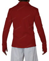 High Neck Long Sleeve Zip Up Top