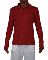 High Neck Long Sleeve Zip Up Top