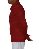 High Neck Long Sleeve Zip Up Top