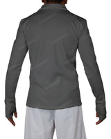 High Neck Long Sleeve Zip Up Top