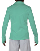High Neck Long Sleeve Zip Up Top