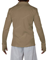 High Neck Long Sleeve Zip Up Top