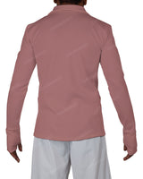 High Neck Long Sleeve Zip Up Top
