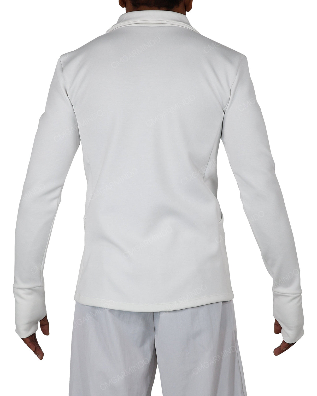 High Neck Long Sleeve Zip Up Top