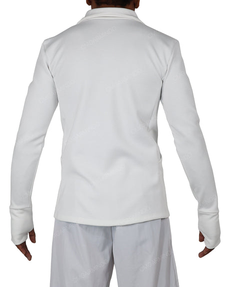 High Neck Long Sleeve Zip Up Top