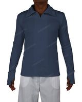 High Neck Long Sleeve Zip Up Top