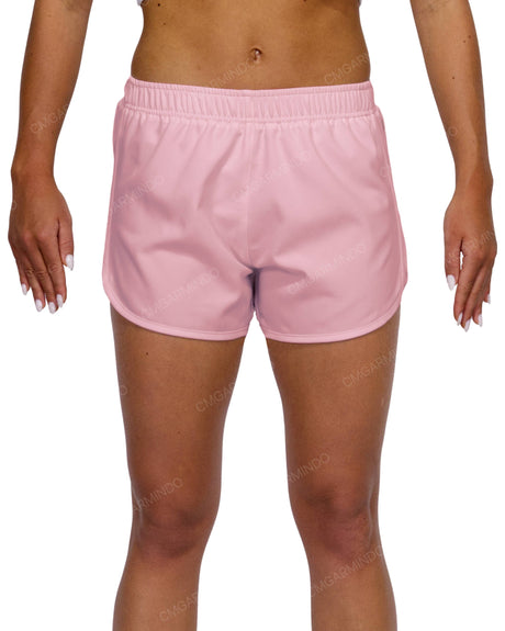 Elastic Waist Dolphin Hem Shorts