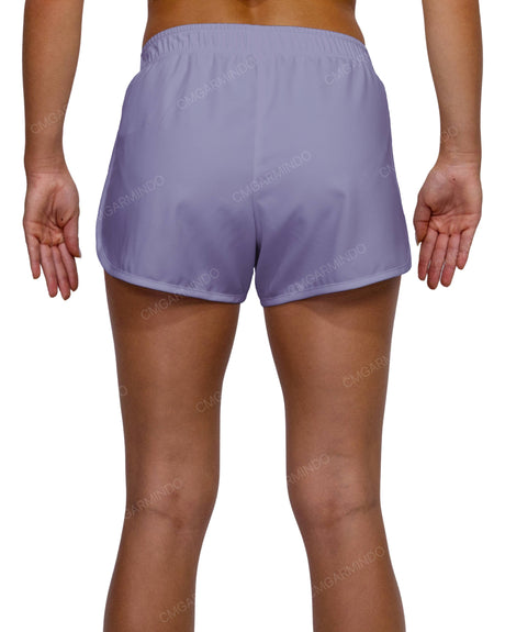 Elastic Waist Dolphin Hem Shorts
