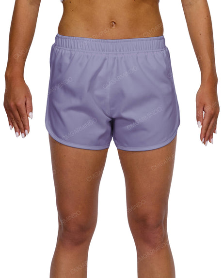 Elastic Waist Dolphin Hem Shorts
