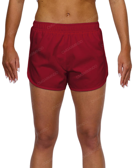Elastic Waist Dolphin Hem Shorts
