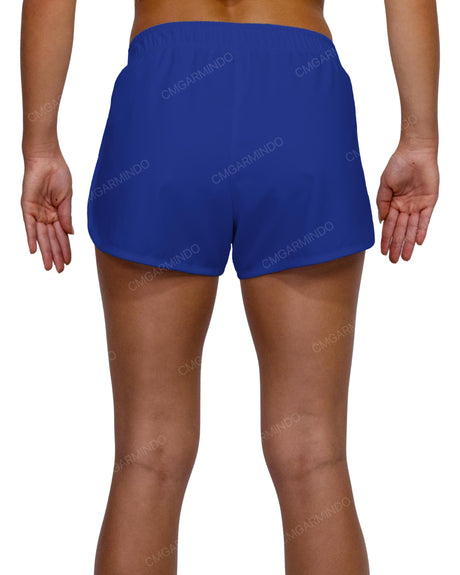 Elastic Waist Dolphin Hem Shorts