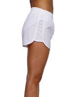 Elastic Waist Dolphin Hem Shorts