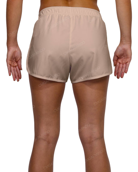 Elastic Waist Dolphin Hem Shorts