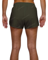 Elastic Waist Dolphin Hem Shorts