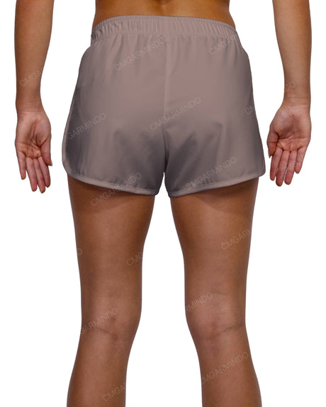 Elastic Waist Dolphin Hem Shorts
