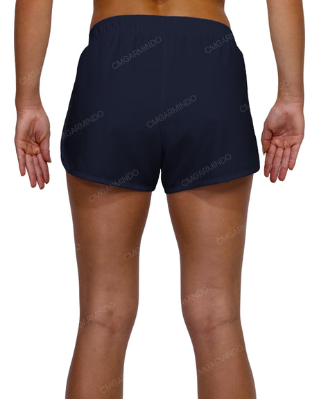 Elastic Waist Dolphin Hem Shorts