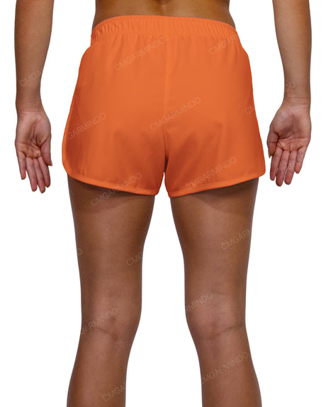 Elastic Waist Dolphin Hem Shorts