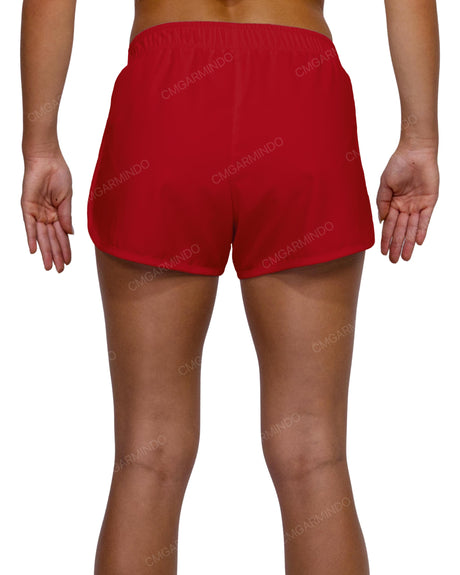 Elastic Waist Dolphin Hem Shorts