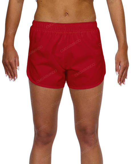 Elastic Waist Dolphin Hem Shorts