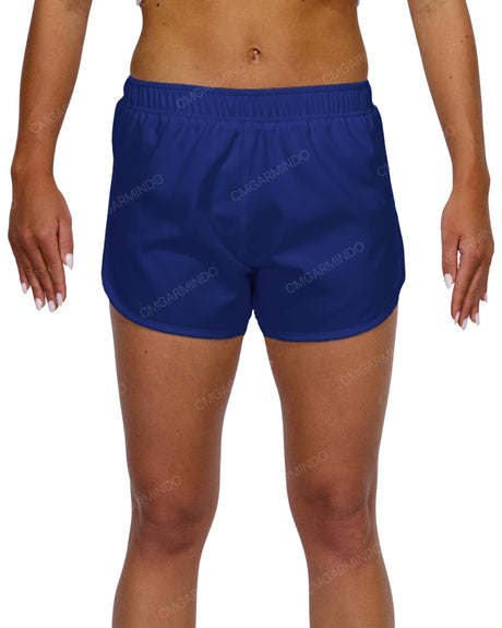 Elastic Waist Dolphin Hem Shorts