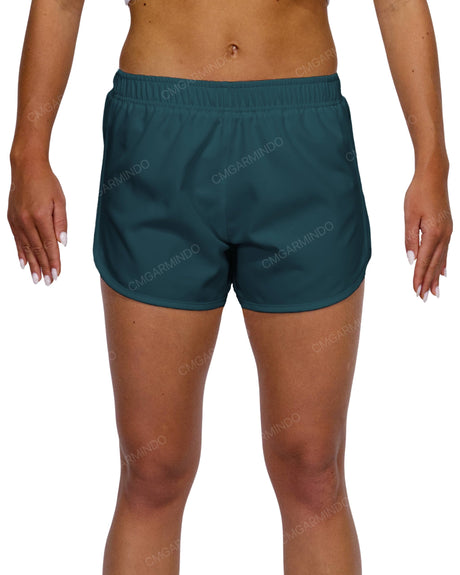 Elastic Waist Dolphin Hem Shorts