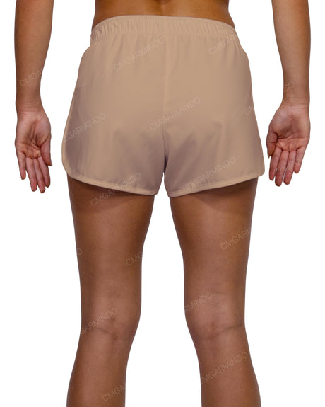 Elastic Waist Dolphin Hem Shorts