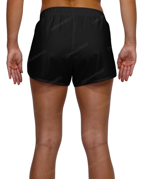 Elastic Waist Dolphin Hem Shorts