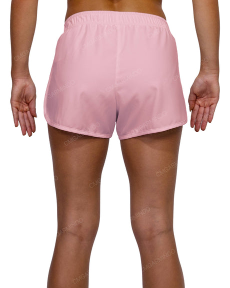 Elastic Waist Dolphin Hem Shorts
