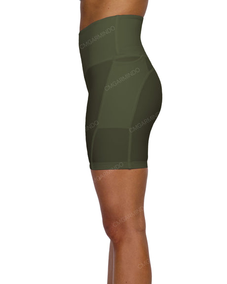 High Rise Multipanel Shorts