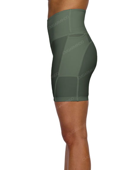 High Rise Multipanel Shorts