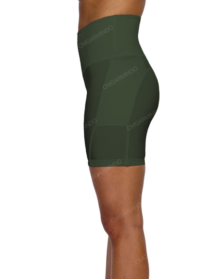 High Rise Multipanel Shorts