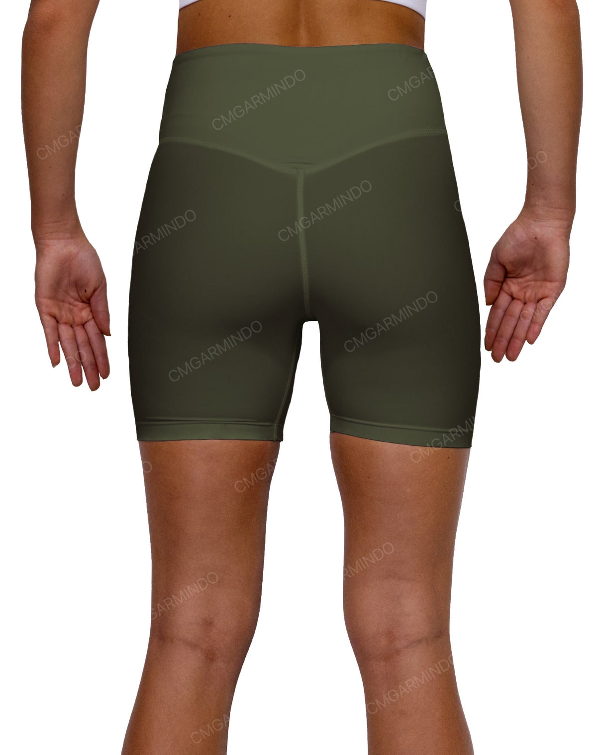 High Rise V-Back Shorts