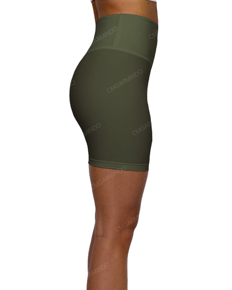 High Rise V-Back Shorts