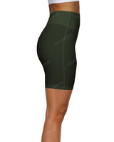 High Rise Deep V-Back Shorts