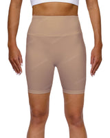 High Rise Deep V-Back Shorts