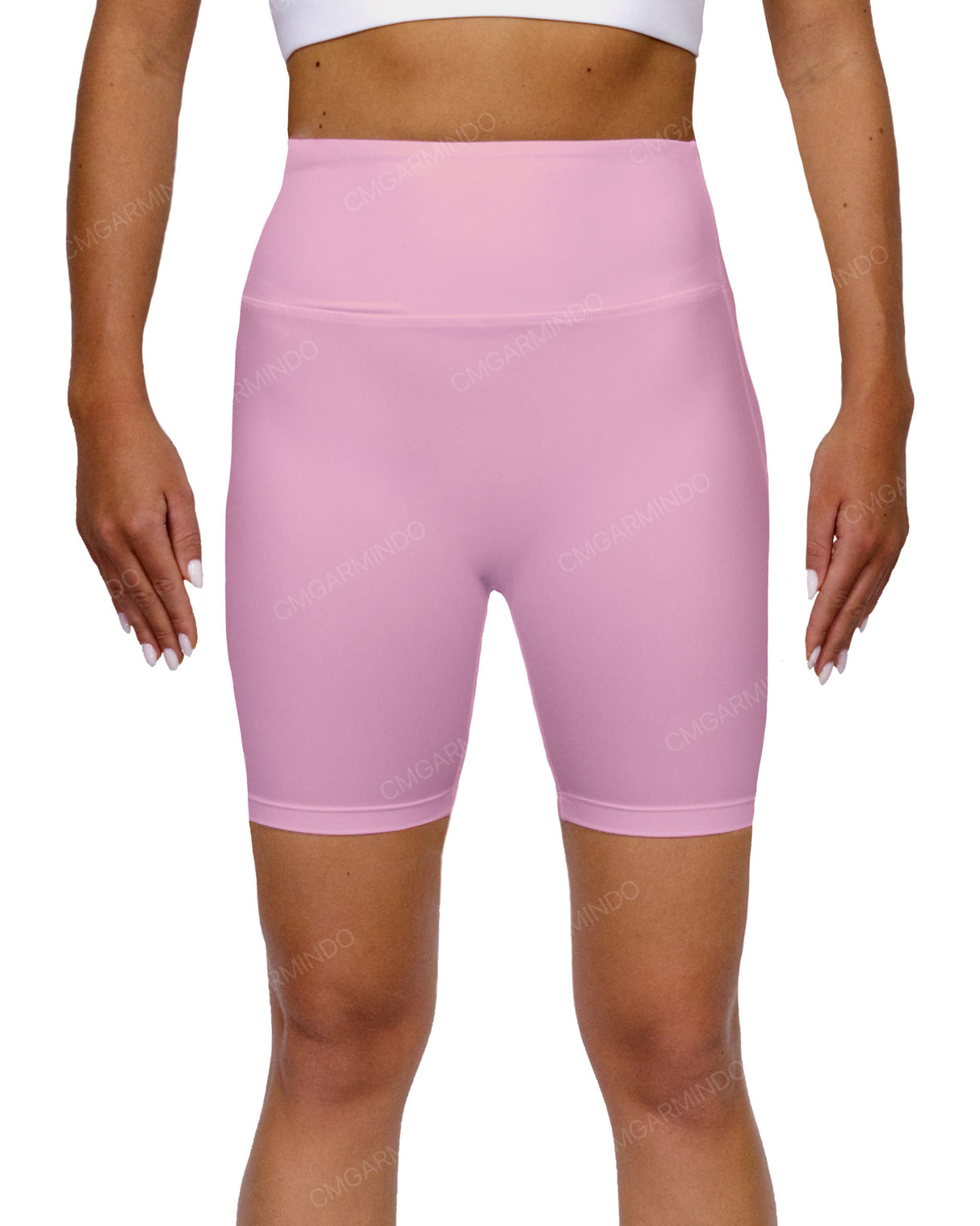High Rise Deep V-Back Shorts