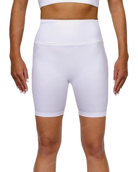 High Rise Deep V-Back Shorts