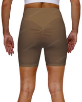 High Rise Deep V-Back Shorts