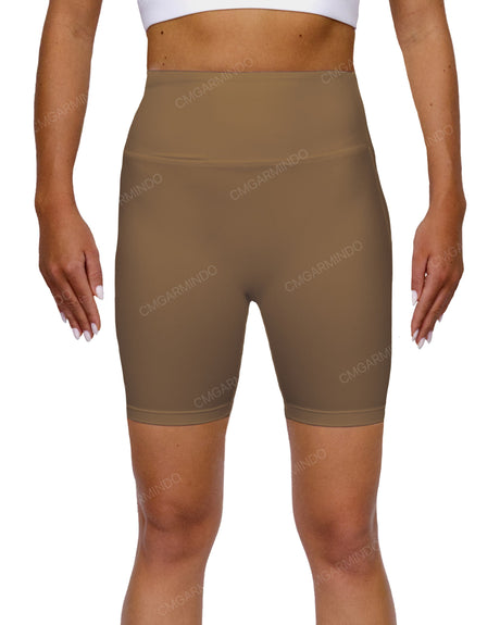 High Rise Deep V-Back Shorts