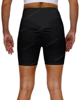 High Rise Deep V-Back Shorts