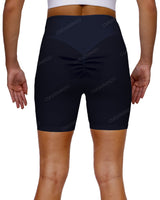 High Rise Deep V-Back Shorts